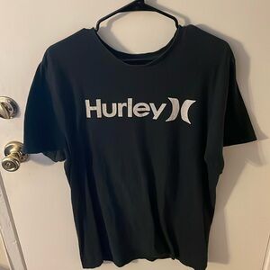 Hurley tee, black, size large
